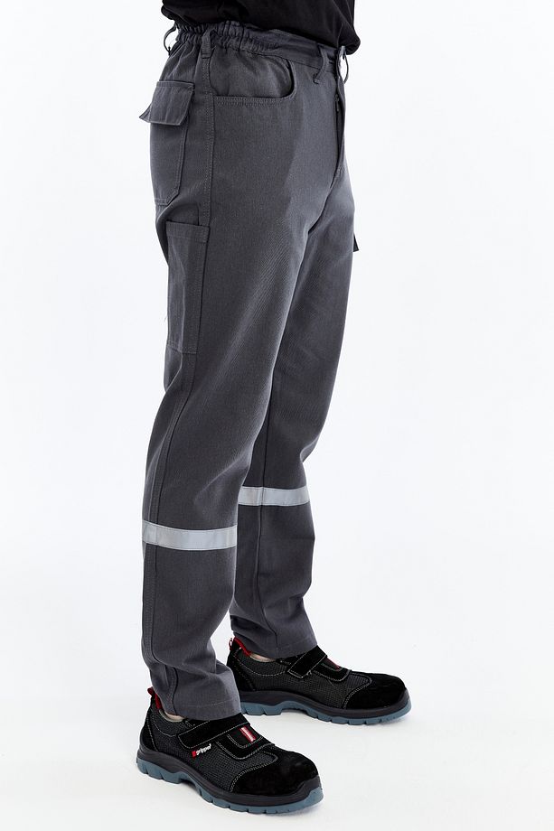 İş Pantolonu Yazlık Basic Model 2 Gri 5 Cepli - 8