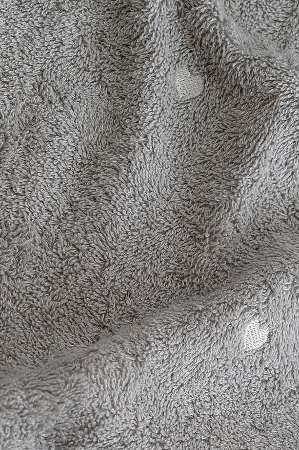 Amore Kalp Nakışlı Banyo Havlusu (90 x 150 cm) - 3