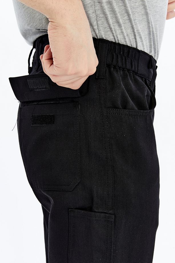 İş Pantolonu Yazlık Basic Model 2 Siyah 5 Cepli - 9