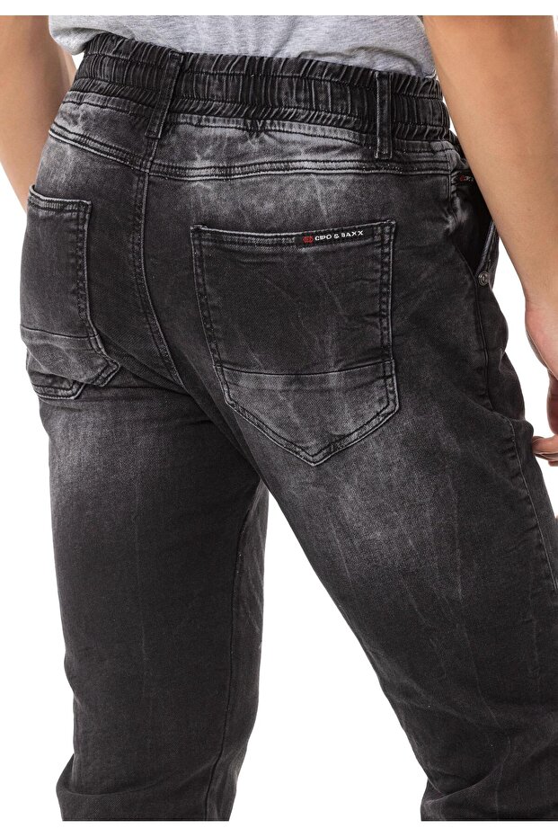 Cd807 Paça Lastikli Basic Erkek Jean Pantolon - 4