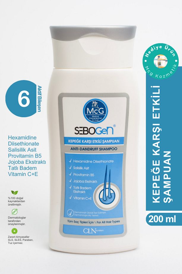Sebogen Kepeğe Karşı Etkili Zengin Içerikli Şampuan 200 ml - 1