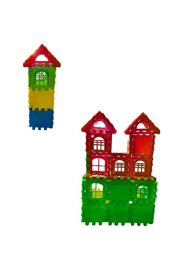 Puzzle City 3d Yapı Ve Tasarım Blokları 128 Parça Eğitici Oyuncak Puzzle Blok Set Eğlenceli Oyuncak - 3
