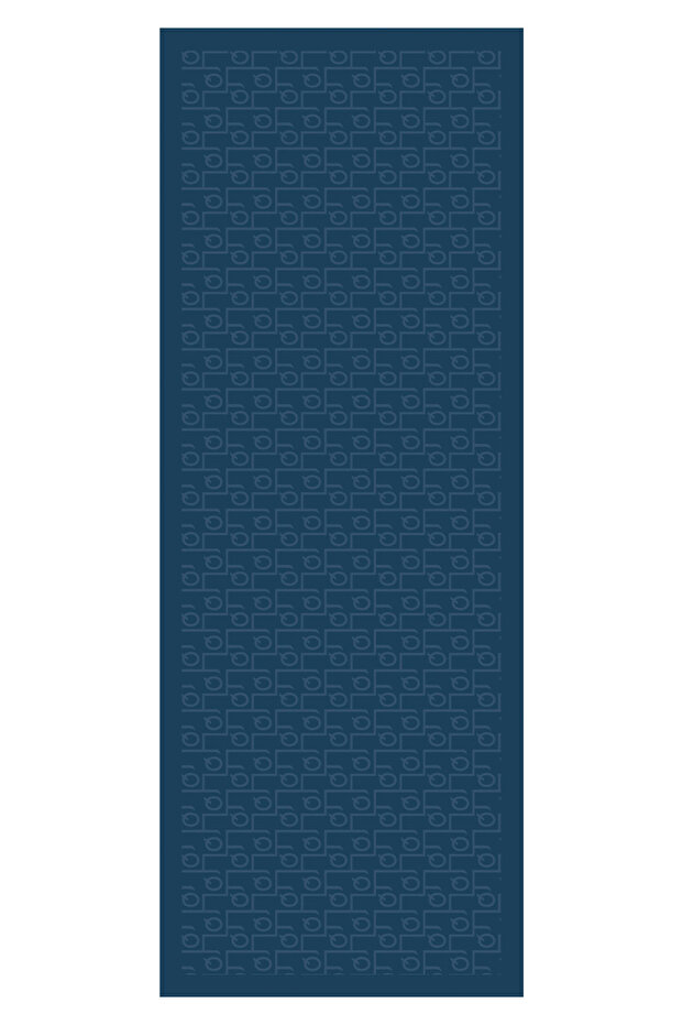 İpek Jakar Monogram Şal Lacivert - 8