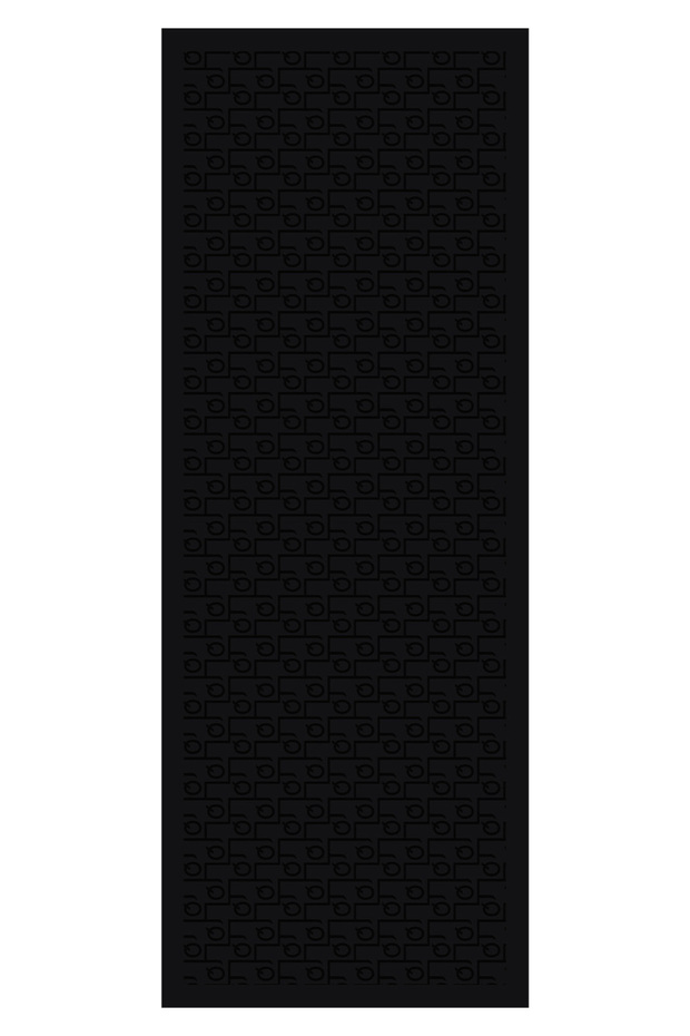 İpek Jakar Monogram Şal Siyah - 6
