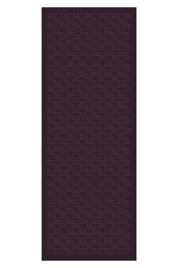 İpek Jakar Monogram Şal Mürdüm - 8
