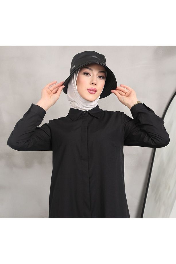 Uzun Gömlek Tunik Poplin Kumaş - 6