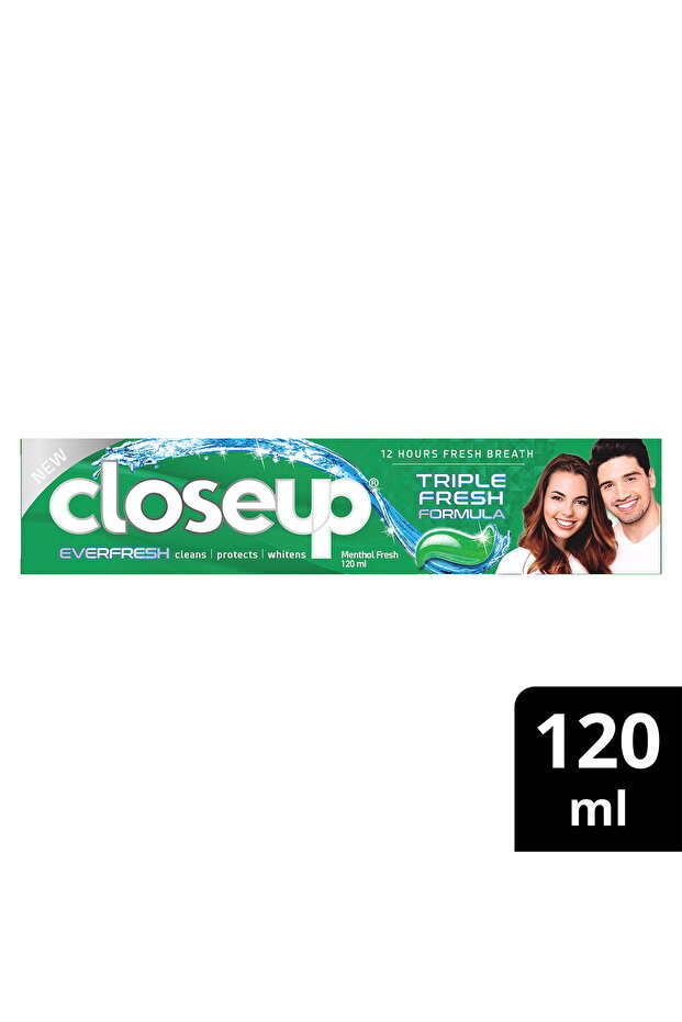 Triple Ever Fresh Formula Menthol Cooling Anti-Bacterial Gel Toothpaste (120ml)
