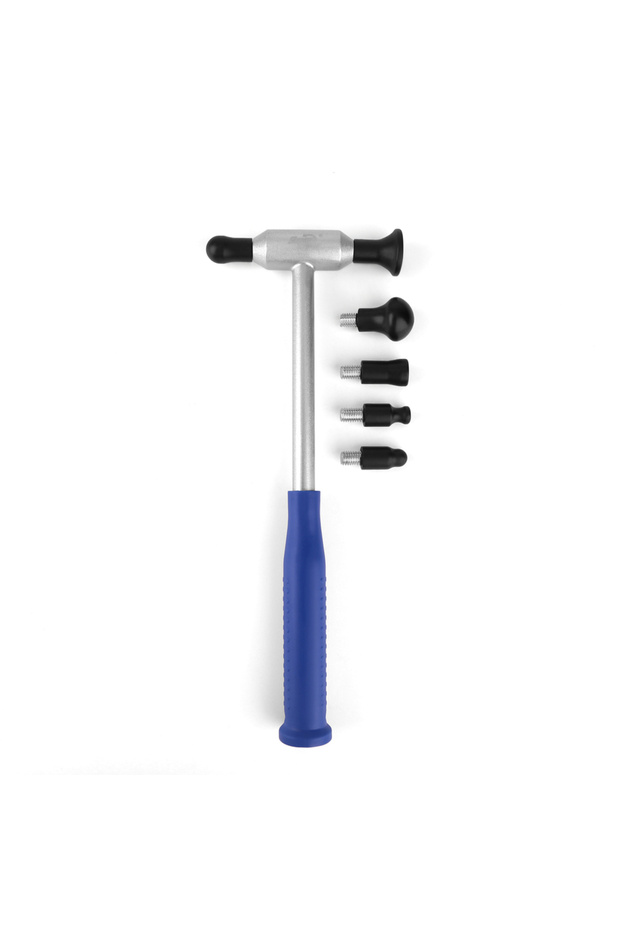 Set 1 - 6pcs 100% Aluminum Dent repair hammer PDR Tap Down Tool - Paintless Dent Repair Kits with 6