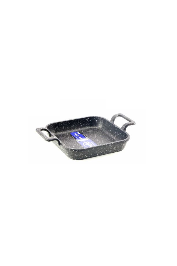 Asya Kare Döküm Granit 3lü Kapaksız Sahan Seti 18-20-22 Cm - 4