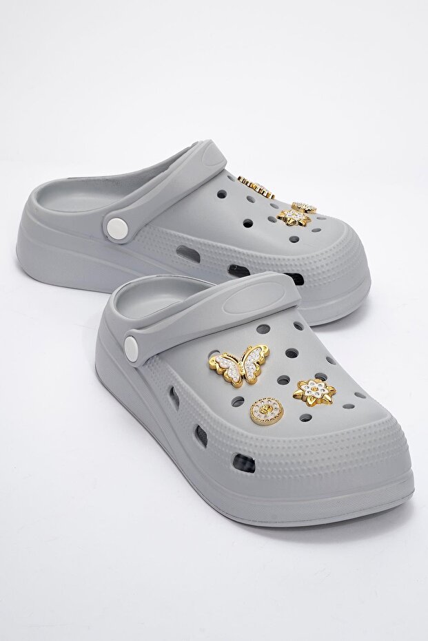 Cflex 005 Gray Anatomical Cross Women's Daily Slippers