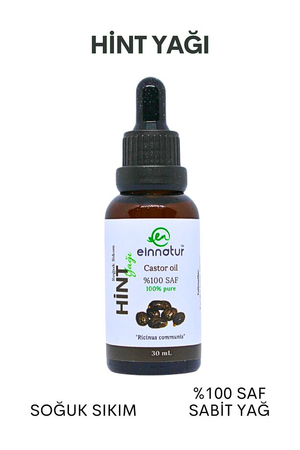 Hint Yağı, %100 Saf castor oil, 30 ml - 1