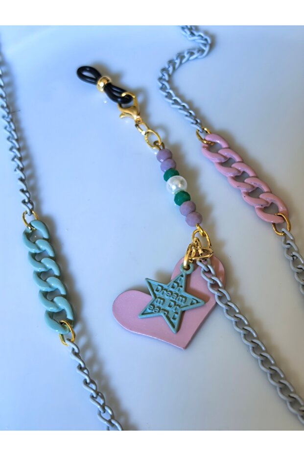 Chain Heart Figured Glasses - 7