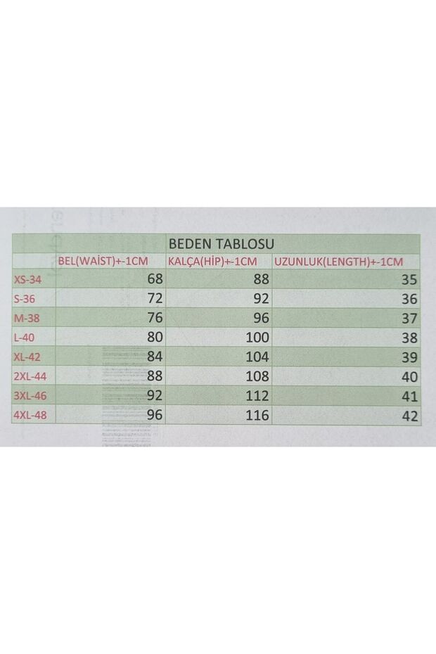 Toka Detaylı Şort Etek - 3