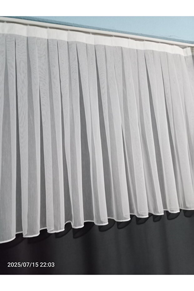 Aslan Home Plain Tulle Curtain, Can Be Used in the Form of Farbela.