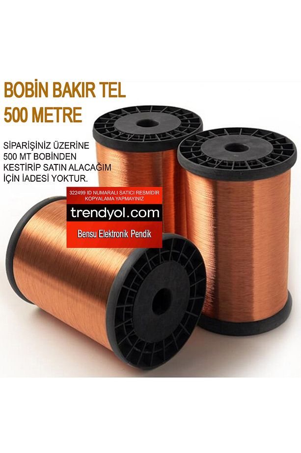 1MM SAF BAKIR TEL 1MT 1MM KAPLAMASIZ SAF BAKIR TEL 1MM KAPLAMASIZ SAF BAKIR TEL BENSU PENDİK - 4