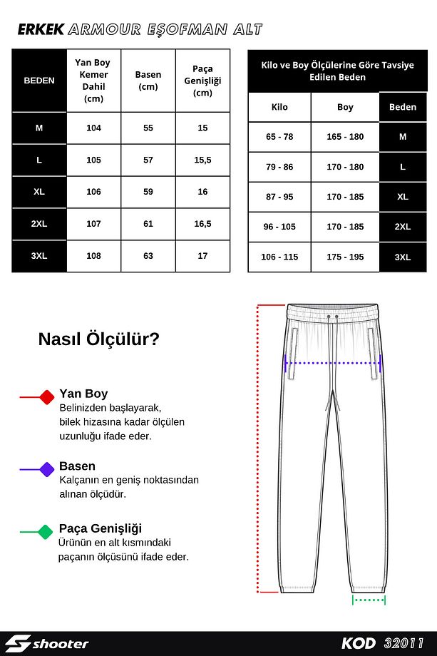 Premium Kışlık Erkek Eşofman Alt Regular Kalıp Paça Lastikli - 4