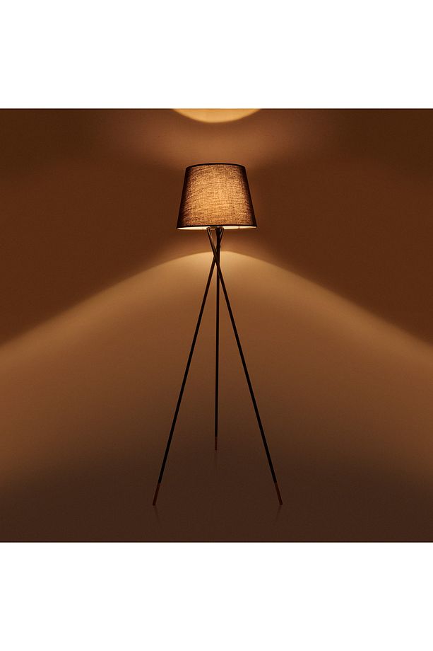 Lighting Beleg Lambader - Siyah / Altın - 148 cm - 2