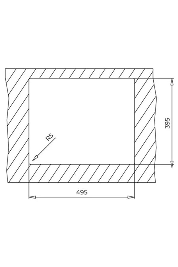 Square 50.40 Stone Grey Eviye - 4