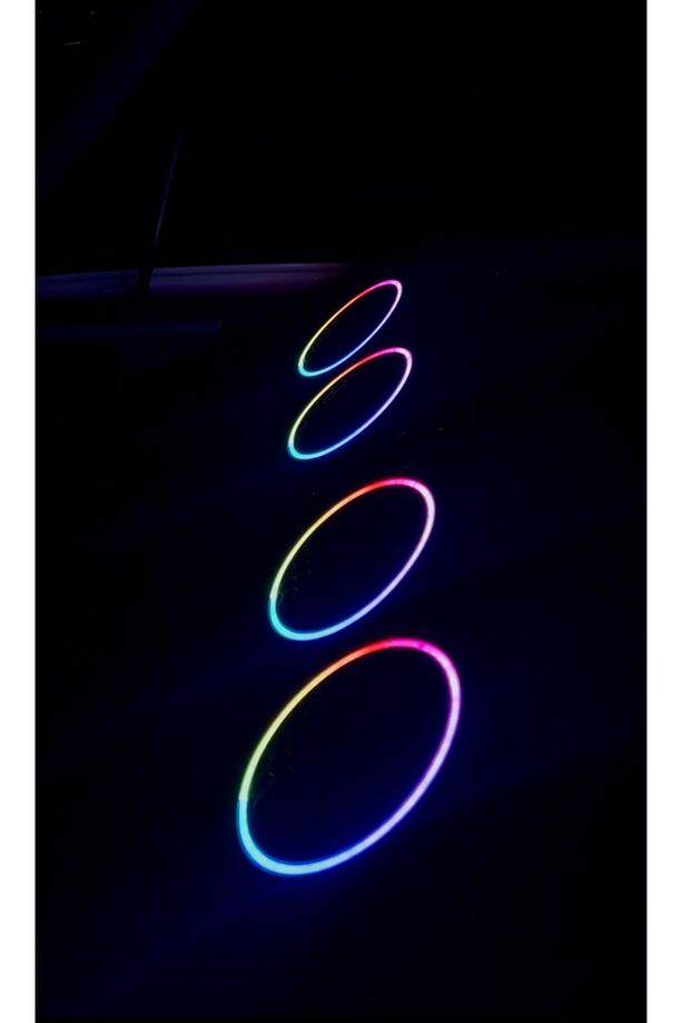 Piksel Neon Ledli 358 Mod 20'lik Midrange Kapağı 2 Takım 4adet - 3