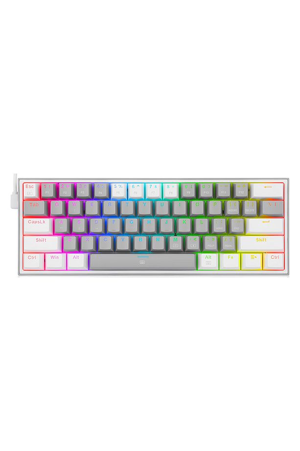 K617 Fizz Rgb Red Switch Kablolu Gri / Beyaz Compact Gaming (OYUNCU) Klavye - 1