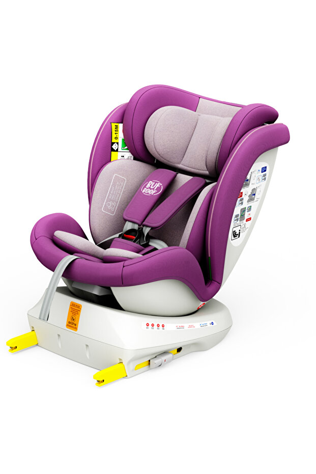 Scaun auto TWT Plus iSize Buf Boof Purple isofix Rotativ 360 Pozitie Somn Top Tether 40-150 cm - 1