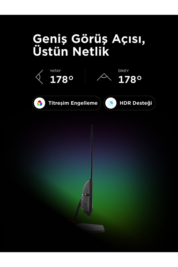 Crimson CR25R180 24,5" 180HZ 0.5MS CSOT FAST IPS FHD ADAPTIVE-SYNC FLAT ÇERÇEVESİZ GAMING MONİTÖR - 8