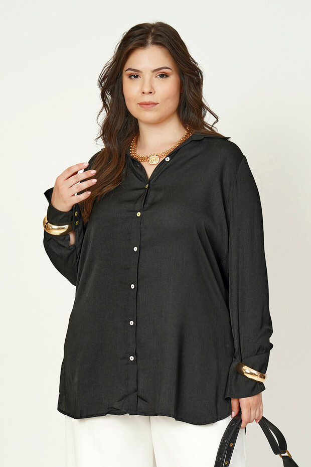 Basic Satin Shirt - 1