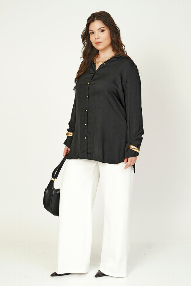 Basic Satin Shirt - 4