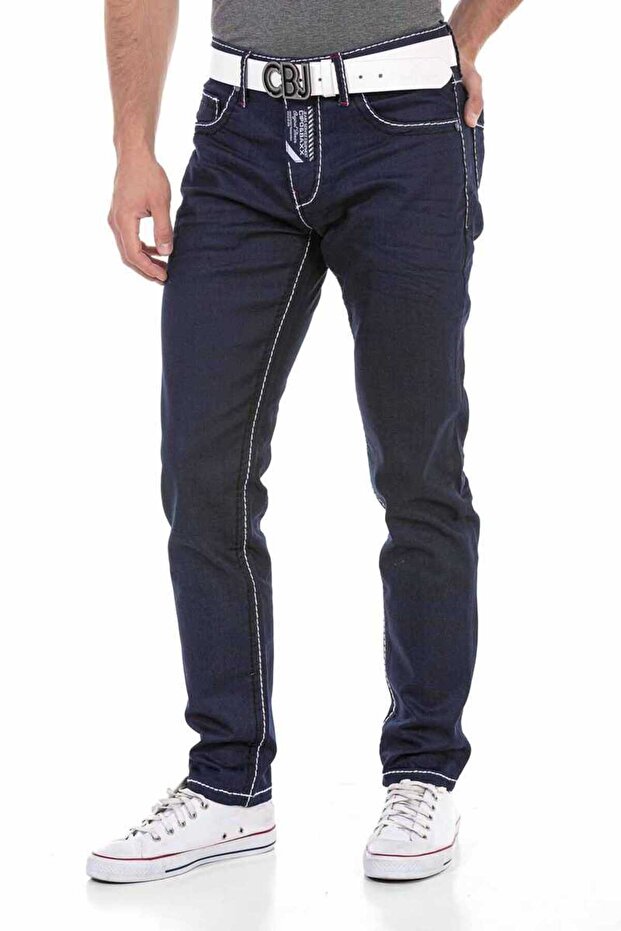Cd705 Lacivert Basic Jeans Pantolon - 2