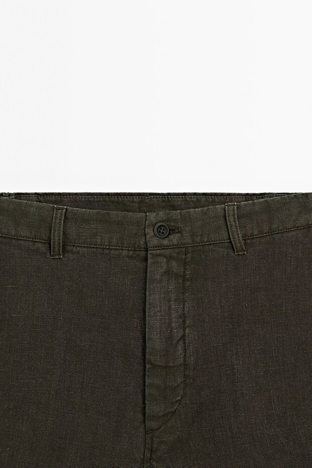 %100 keten bermuda - 6