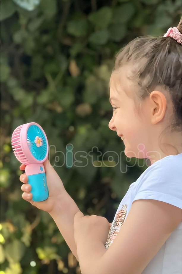 Taşınabilir Mini Fan Soğutucu Masa Üstü Vantilatör Usb Şarjlı Pratik - 4