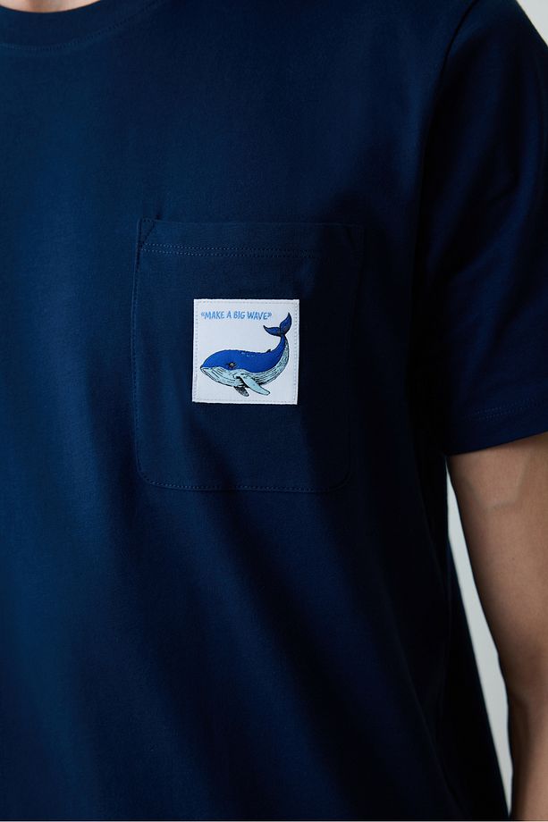 Whale Lacivert Şortlu Pijama Takımı - 4