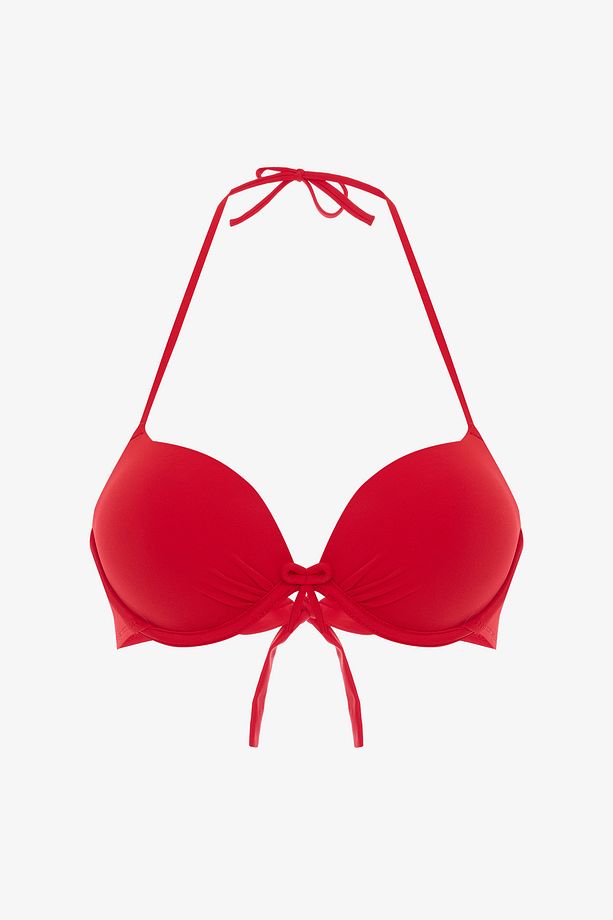 Kırmızı Push Up Bikini Üstü - 5