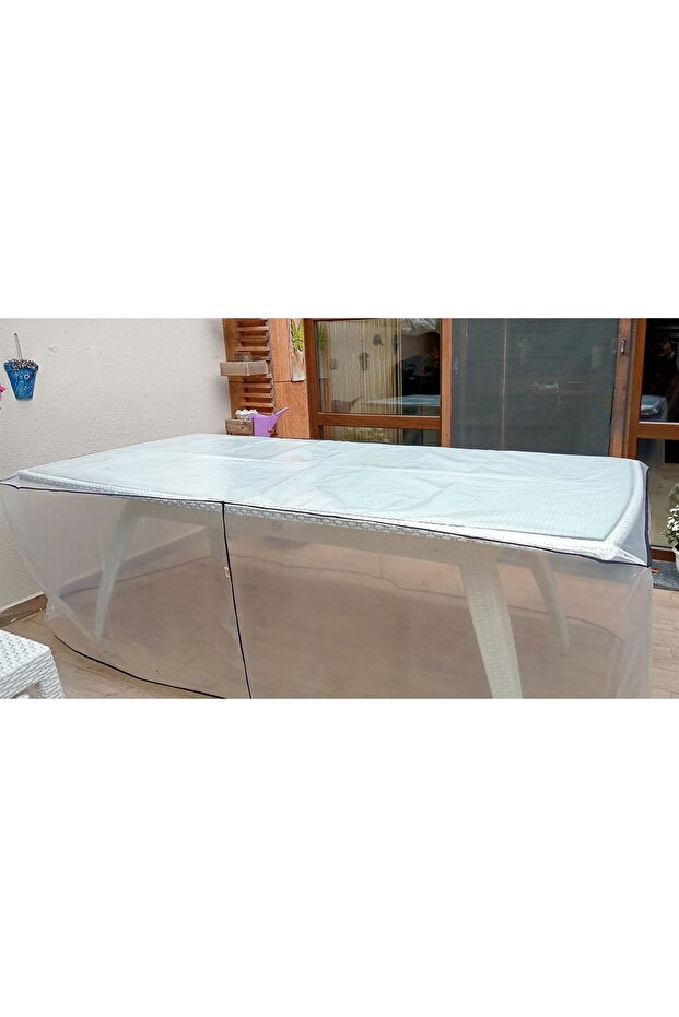 80X160 Transparent Outdoor Indoor Table Protection Cover Waterproof Sun Resistant Rain and Dust Protective Cover