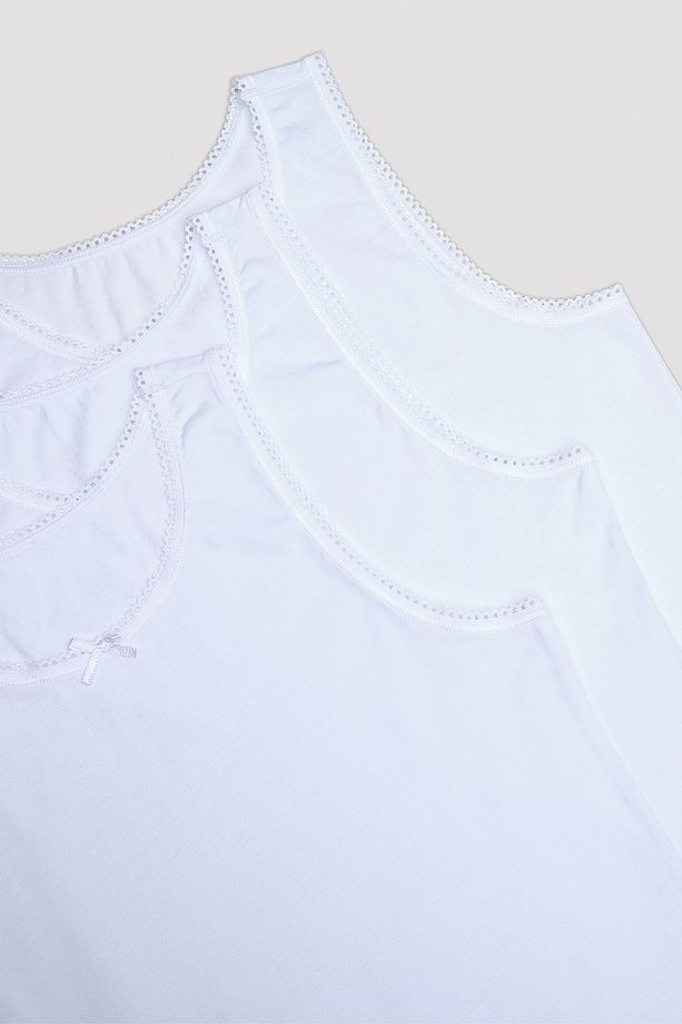 Kız Çocuk W Basic 3lü Çok Renkli Atlet - 3