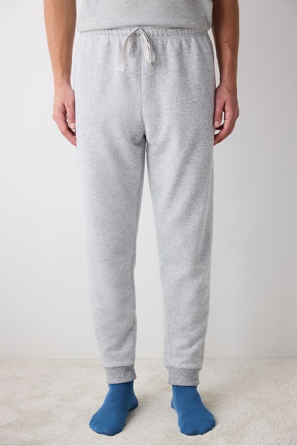 Gri Cepli Jogger Pijama Altı - 1