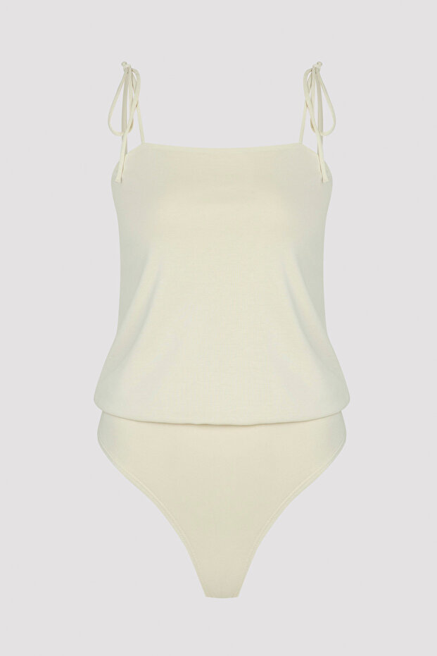 Modal Bej Bodysuit - 5