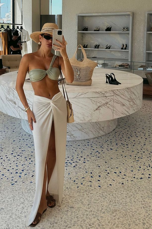 Premium Tek Omuz JUNO Slim Fit Kadın Bikini Üstü - 4
