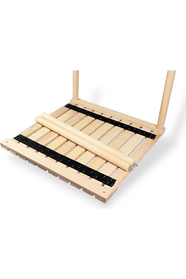 Ahşap Katlanır Rulo Masa Kamp 60x60 - 3