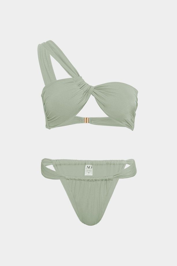Premium Tek Omuz JUNO Slim Fit Kadın Bikini Üstü - 3