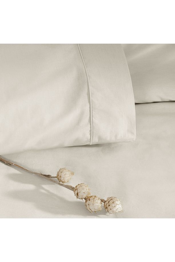 Taç Ranforce Basic Queen Size Nevresim Takımı Ekru - 2