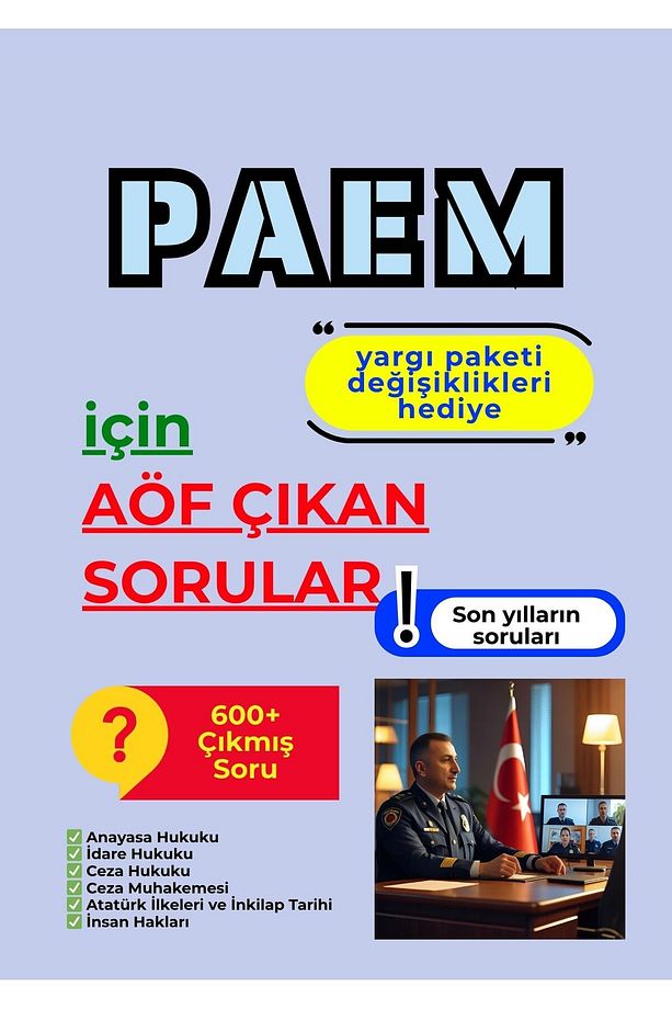Paem %90 Başarı! 2025 Komiser Yardımcılığı Sınavı Aöf Çıkmış Sorular Analitik Düşünme Hediye! - 2