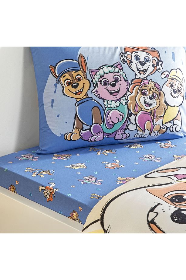 Taç Lisanslı Paw Patrol Cloud Tek Kişilik Pamuk Nevresim Takımı - 3