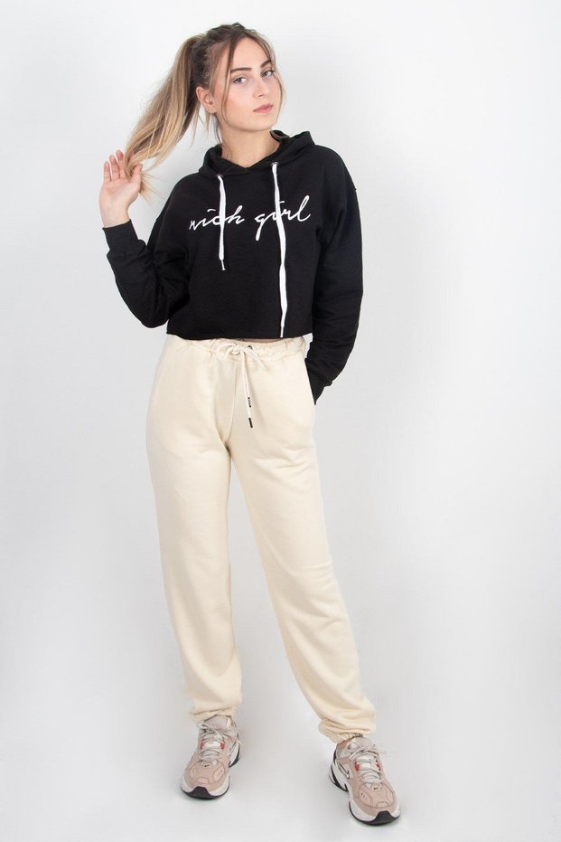 Women's Sweatpants with Elastic Legs and Pockets