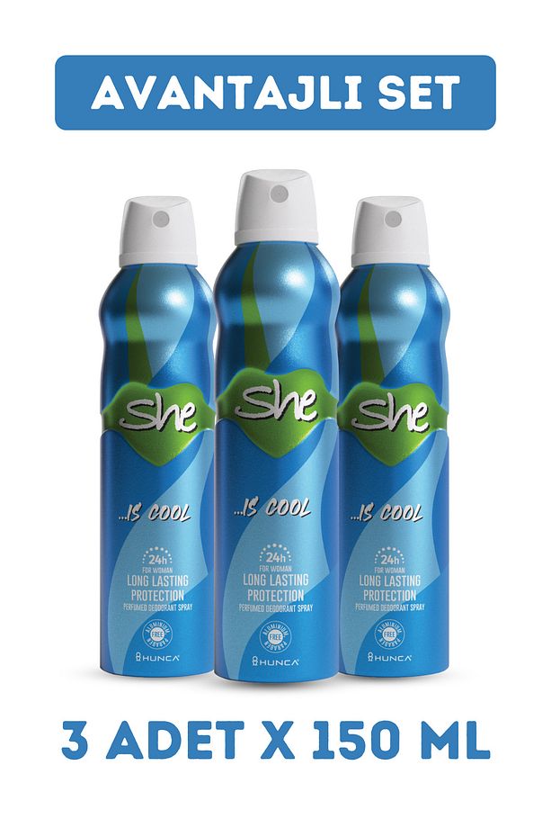 Cool Kadın Deodorant ( 3 Adet X 150 ml ) - 1