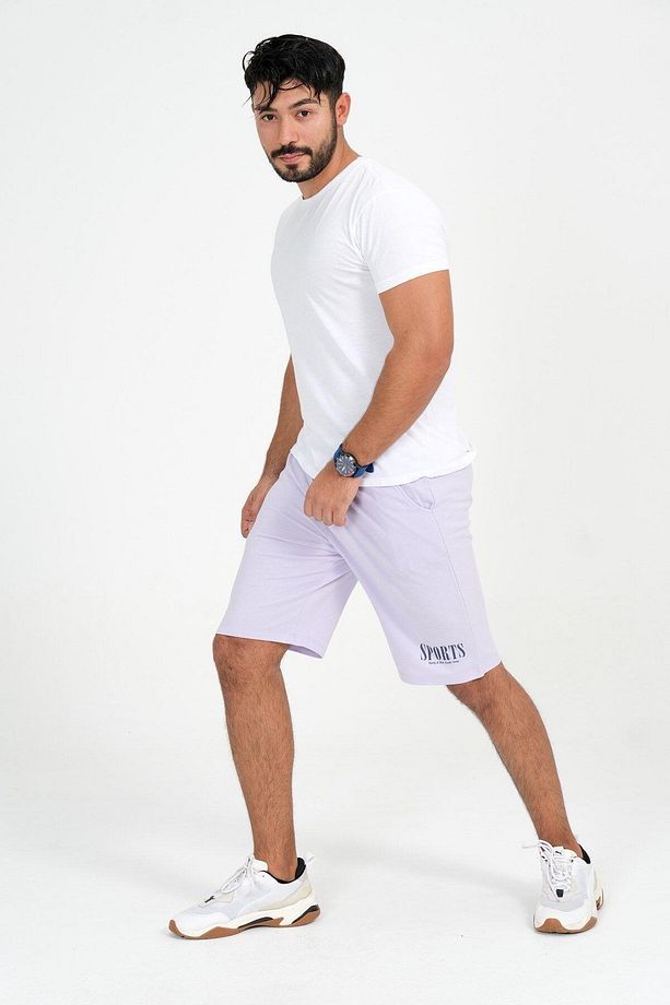 Spor Erkek Şort Bermuda %100 Pamuk - 4