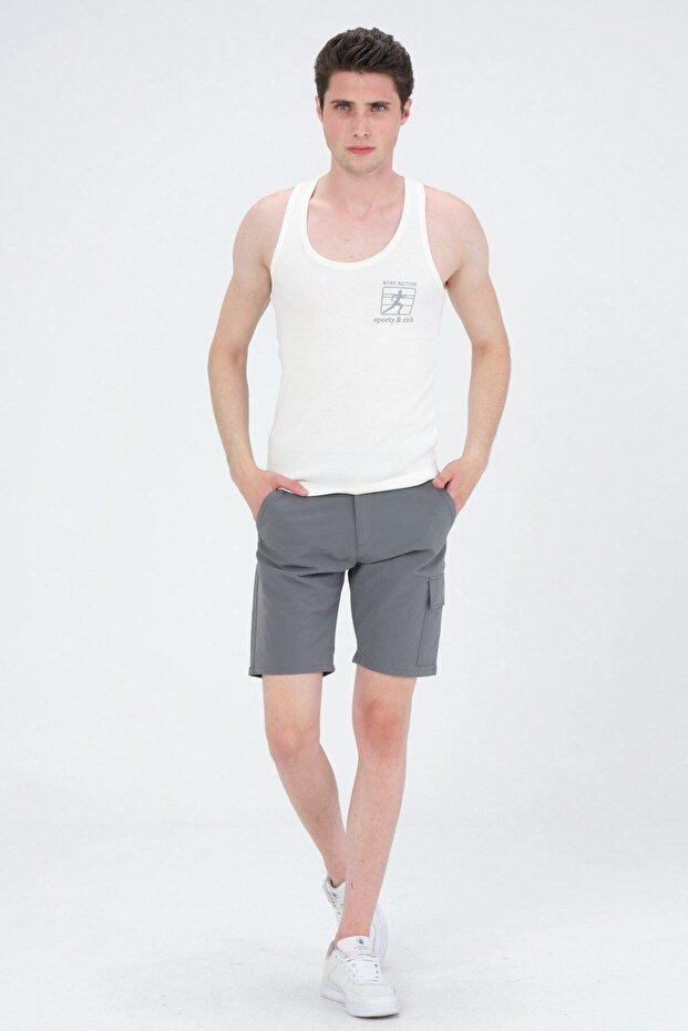 Men's Swimmer Cut Sports Tank Running Athlete Tank Top