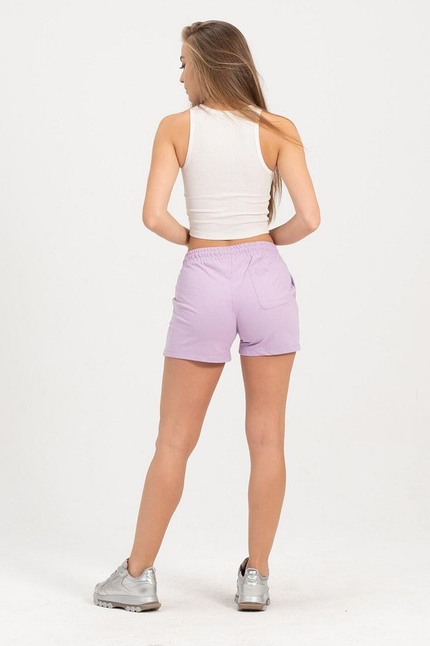 Kadın Mor Şort Mini Spor Şort - 8