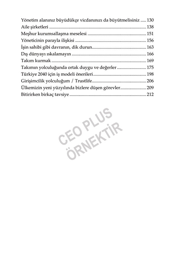 Yönetim Hayata Benzer: Yolda Öğrendiklerim / Bülent Denkdemir / CEO Plus / 9786258026184 - 6