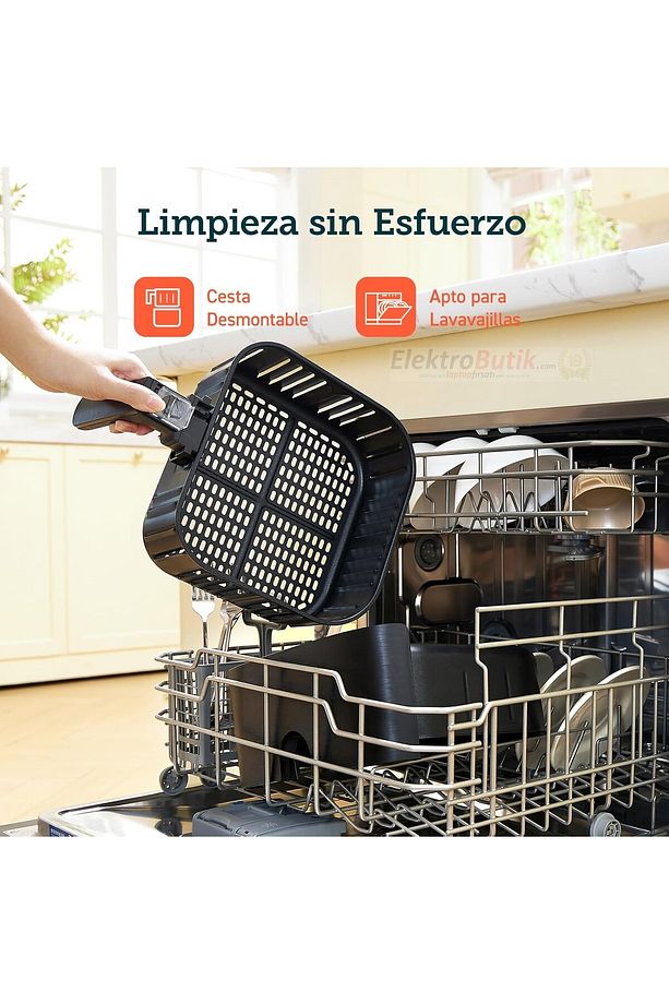 5,5 L 11 Program, On Isitma ,sicak Tutma, Dokunmatik, Bulasikk Makinesinde Yikanabilir, 1700w - 6
